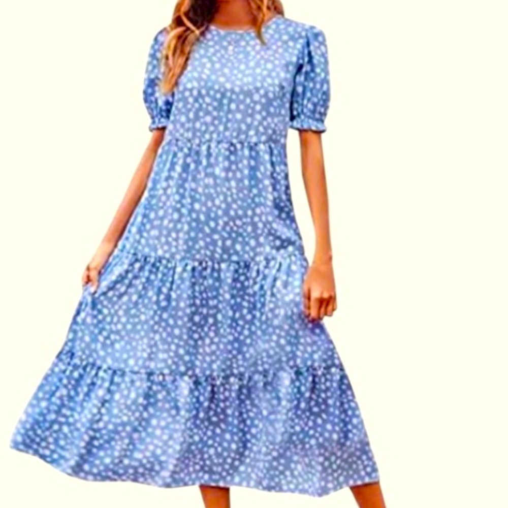 Maxi dress Ruffle Hem Dress like new